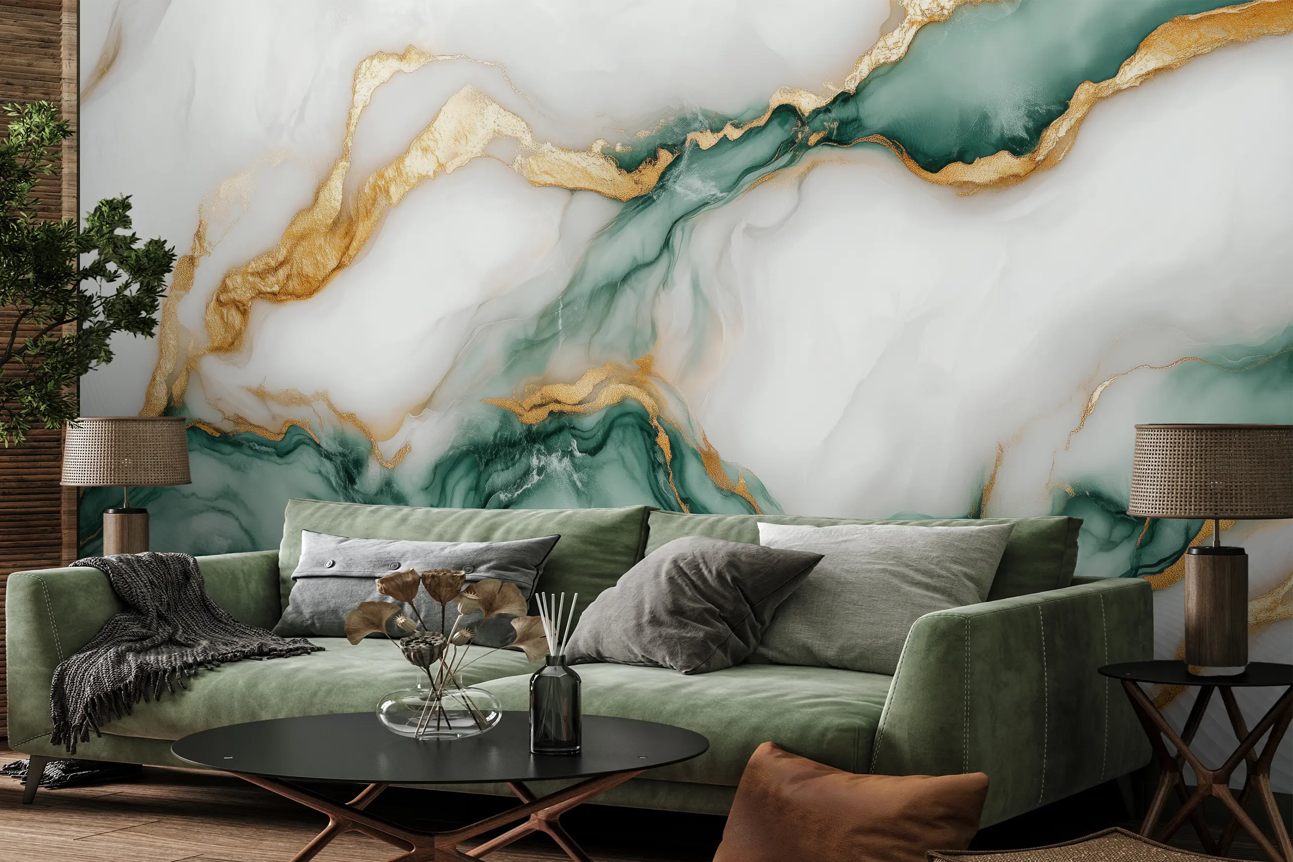 Green Marble Peel and Stick Wallpaper, Gold Vein Removable Wall Mural for Bathroom or Office, Elegant Self-Adhesive Luxury Accent Wall Mural Interior Wall Arts - Green marble peel and stick wallpaper with gold veins adds luxurious elegance to bathrooms or offices. This removable self-adhesive mural is easy to apply and remove, offering a modern, timeless accent. Crafted from high-quality, durable materials for a smooth finish and long-lasting beauty.