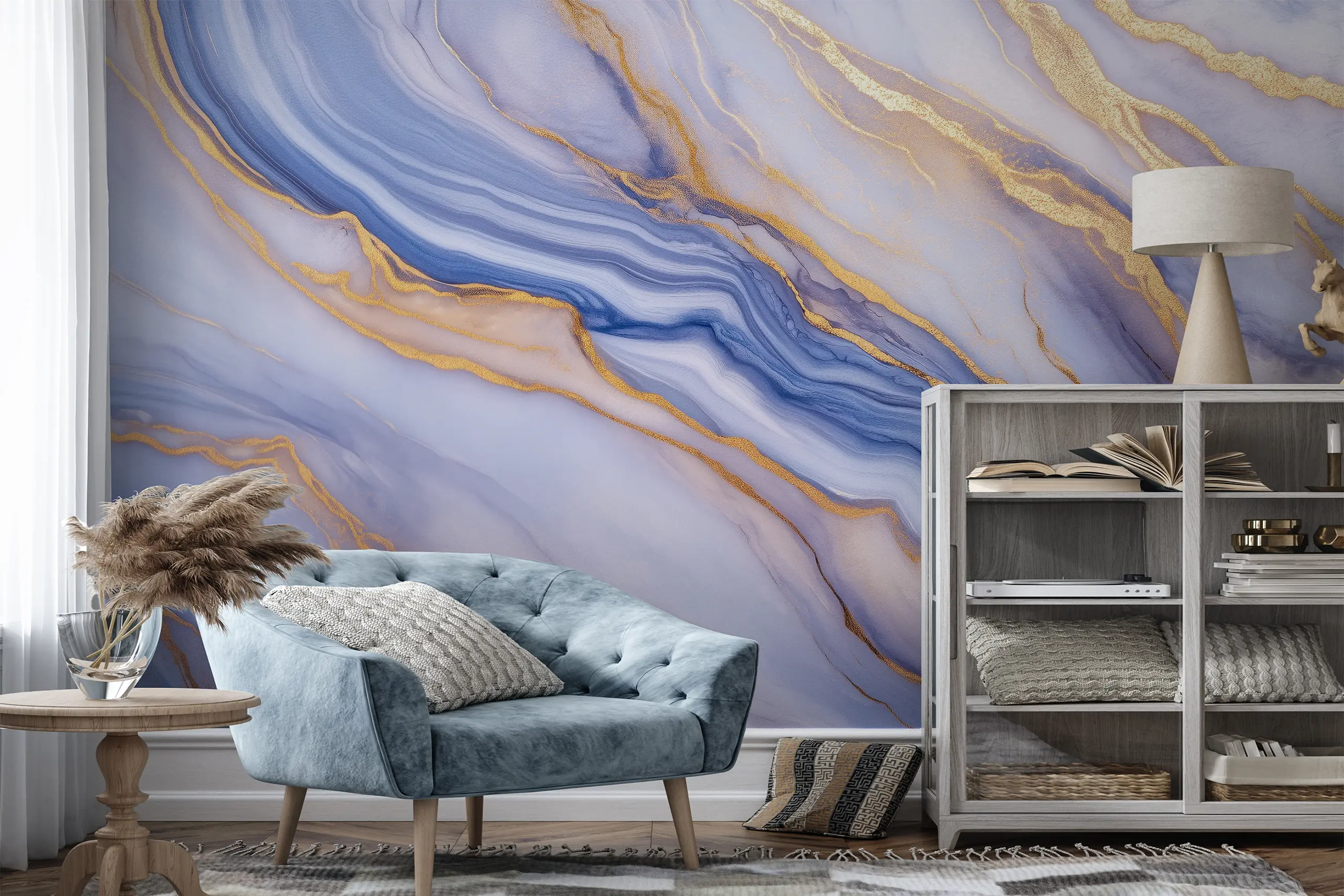 Purple Marble Peel and Stick Wallpaper, Removable Self-Adhesive Mural with Gold Veins for Bedroom or Bath, Designed for Serene Glow Walls Interior Wall Arts - Purple marble peel and stick wallpaper with gold veins creates a serene glow for bedrooms or bathrooms. This removable self-adhesive mural is easy to apply and remove, adding elegant, timeless beauty. Made from high-quality, durable materials for a smooth finish and long-lasting charm.