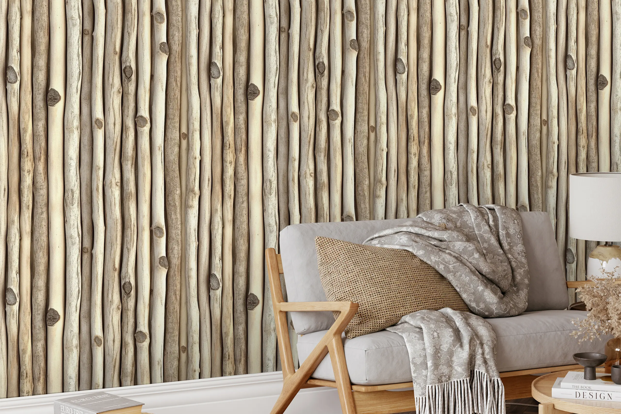 Interior Wall Arts – Rustic Wood Wallpaper, Peel and Stick Tree Branch Mural, Natural Texture Accent Wall Mural for Living Room or Bedroom, Removable Wallpaper Interior Wall Arts – Bring the outdoors in with this rustic wood peel and stick wallpaper featuring a natural tree branch texture. Ideal for accent walls in living rooms or bedrooms, it’s easy to apply, fully removable, and renter-friendly—perfect for cozy, nature-inspired interiors.