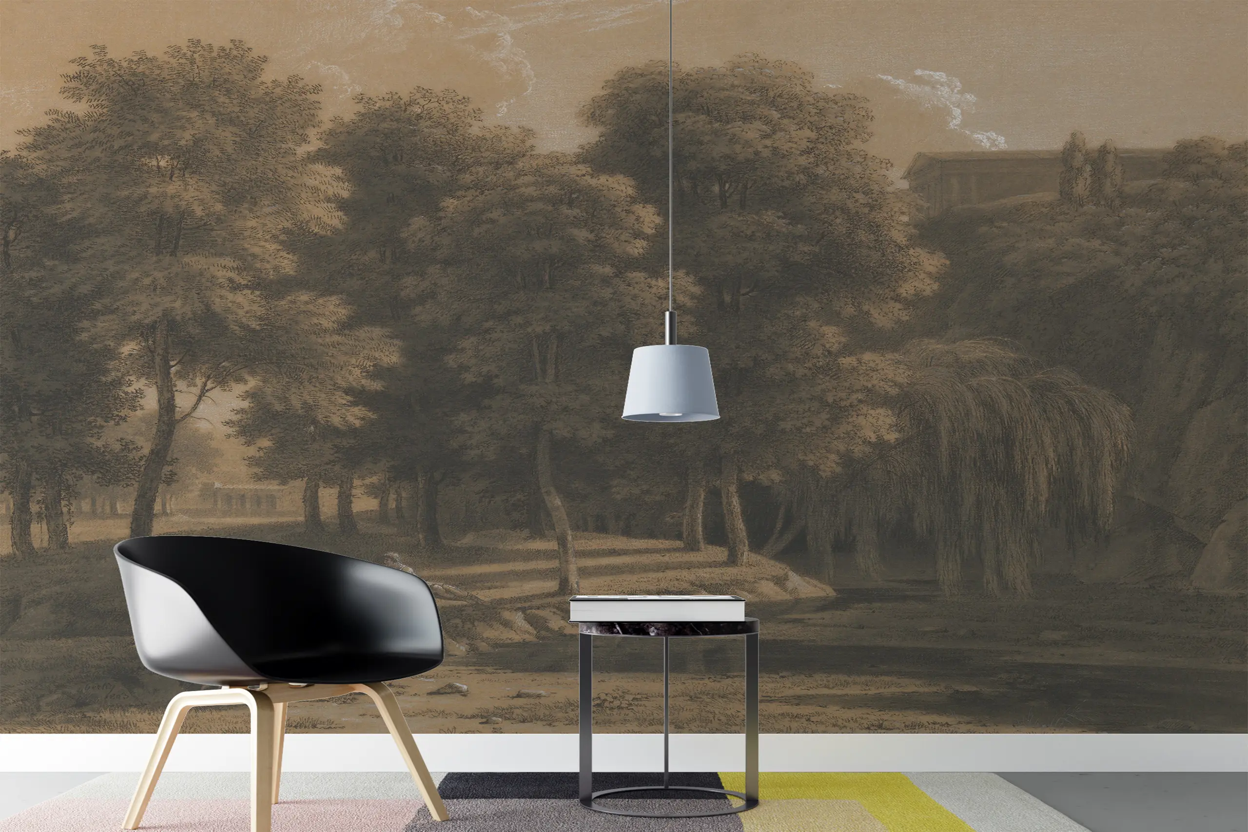 Interior Wall Arts – Vintage Lake Scenic Peel and Stick Wallpaper, Dark Landscape Wall Mural for Bedroom, Living Room, or Office Interior Wall Arts – Add dramatic charm to your space with this vintage lake scenic peel and stick wallpaper. Featuring a dark landscape mural, it’s perfect for bedrooms, living rooms, or offices. Easy to install and remove, it brings timeless elegance and a serene atmosphere to your walls.